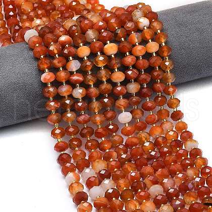 Natural Banded Agate Beads Strands G-P573-A11-01-1
