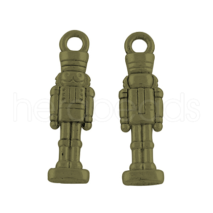 Tibetan Style Alloy Soldier Pendants TIBEP-GC160-AB-NR-1