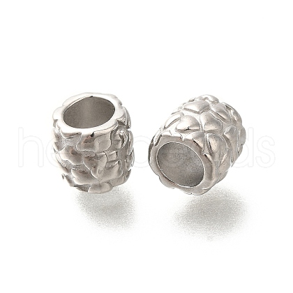 Anti-Tarnish 304 Stainless Steel European Beads STAS-I321-36P-1