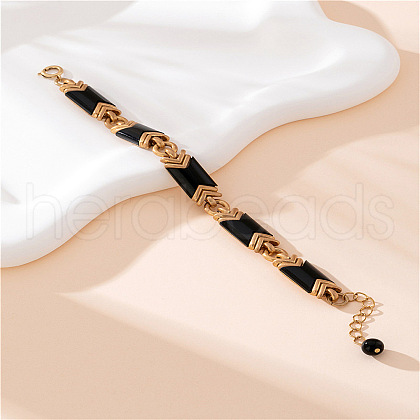 Acrylic Rectangle Link Chain Bracelets for Women FS-WGA157C-03-1