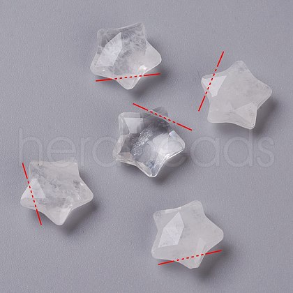 Natural Quartz Crystal Charms G-H241-04K-1