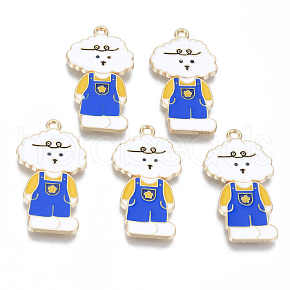 Alloy Enamel Pendants ENAM-T011-40KC-01-RS-1