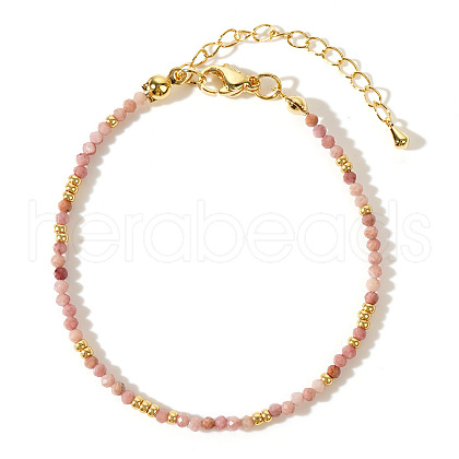 Bohemian Style Natural Rhodonite Round Beaded Bracelets for Women ZK1389-1-1