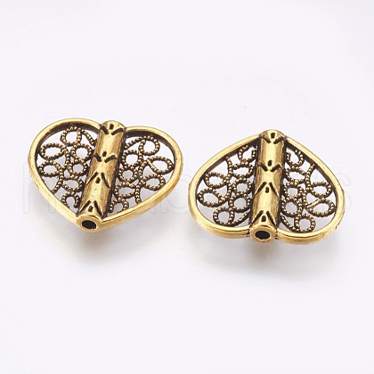 Tibetan Style Alloy Beads TIBE-F025-27AG-1