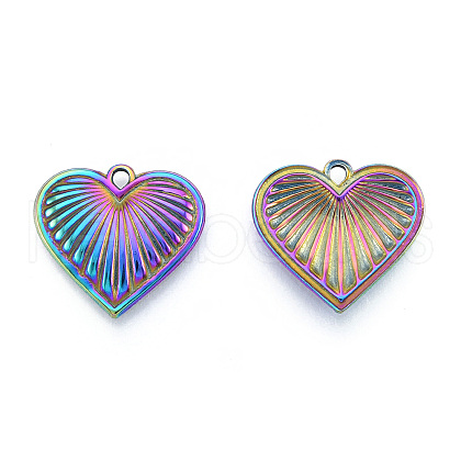 Ion Plating(IP) 201 Stainless Steel Pendants STAS-N098-239M-1