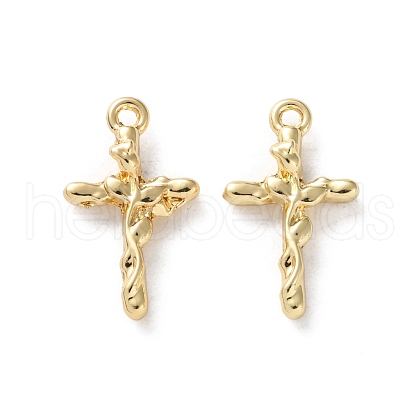 Rack Plating Alloy Pendants FIND-M038-07G-1