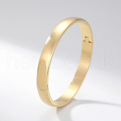 Stainless Steel Blank Hinged Bangles for Women Men MZ0607-2-1