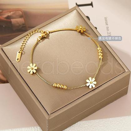 Stainless Steel Charm Anklets for Women WG18C2B-47-1