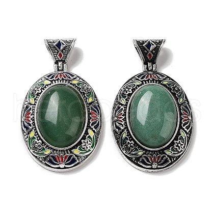 Natural Green Aventurine Pendants FIND-A041-01AS-01-1