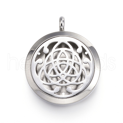 316 Surgical Stainless Steel Diffuser Locket Pendants STAS-H342-64P-1
