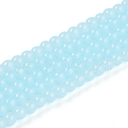 Imitation Jade Glass Beads Strands GLAA-T032-J4mm-04-1