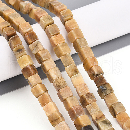 Natural Yellow Opal Beads Strands G-T140-44A-01-1