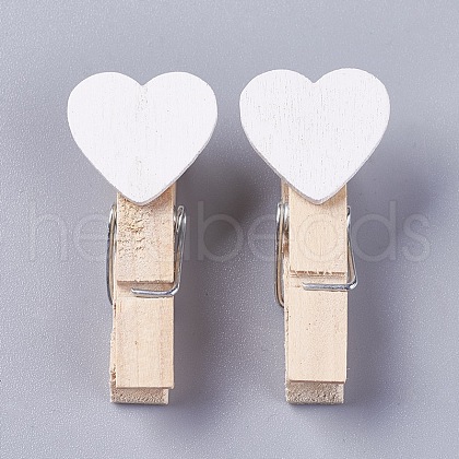 Wooden Craft Pegs Clips WOOD-WH0005-B11-1