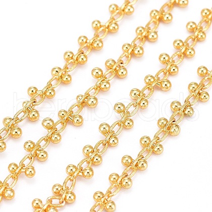 Handmade Brass Beaded Chains CHC-I006-02G-1