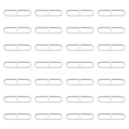 Unicraftale 201 Stainless Steel Linking Rings STAS-UN0051-50-1