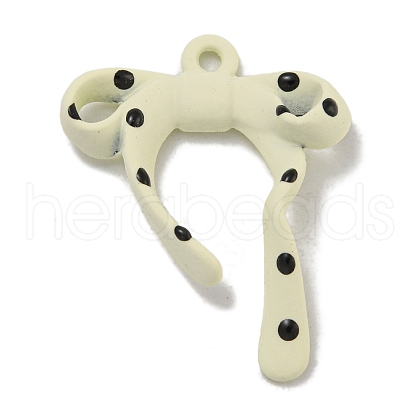 Spray Painted Alloy Pendants PALLOY-F312-37A-1