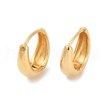 Ion Plating(IP) 304 Stainless Steel Huggie Hoop Earrings for Women EJEW-C096-07B-G-1