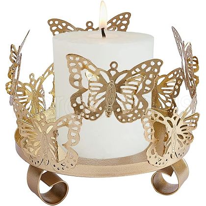 Iron Candle Holder AJEW-WH0019-30-1