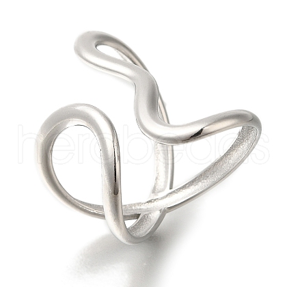 304 Stainless Steel Cuff Rings RJEW-Z074-21P-1
