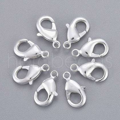 Brass Lobster Claw Clasps KK-902-S-1