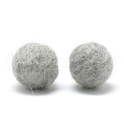 DIY Doll Craft Wool Felt Ball AJEW-R069-30mm-03-1