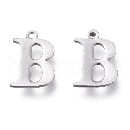 Tarnish Resistant 304 Stainless Steel Charms STAS-H112-B-P-1