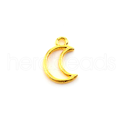 Alloy Open Back Bezel Charms FIND-WH0094-93G-1