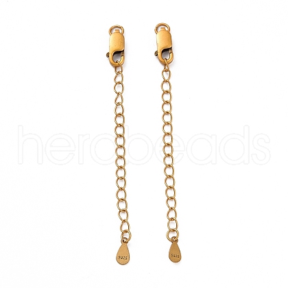 925 Sterling Silver Chain Extenders STER-D036-31AG-1