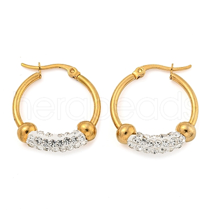 PVD Vacuum Plating 202 Stainless Steel Hoop Earrings EJEW-H003-44G-01-1