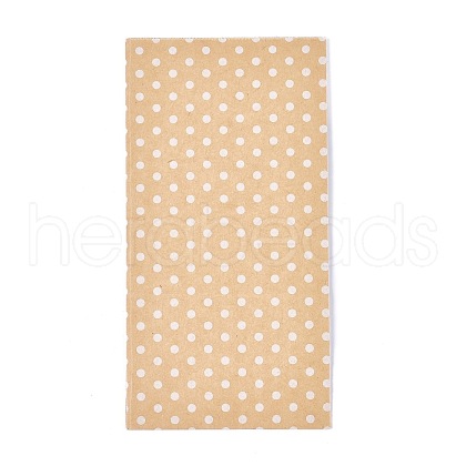 Eco-Friendly Polka Dot Pattern Kraft Paper Bags AJEW-M207-A01-01-1
