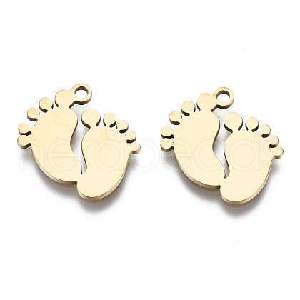 1st Mother's Day Jewelry 201 Stainless Steel Charms STAS-T044-208G-1