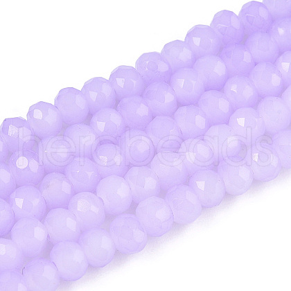 Baking Painted Imitation Jade Glass Bead Strands DGLA-A034-J2MM-A50-1