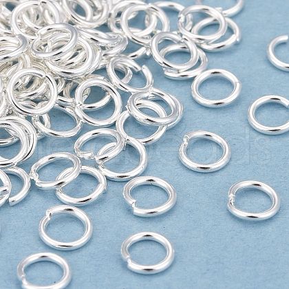 Rack Plating Brass Jump Rings KK-O139-18F-S-1
