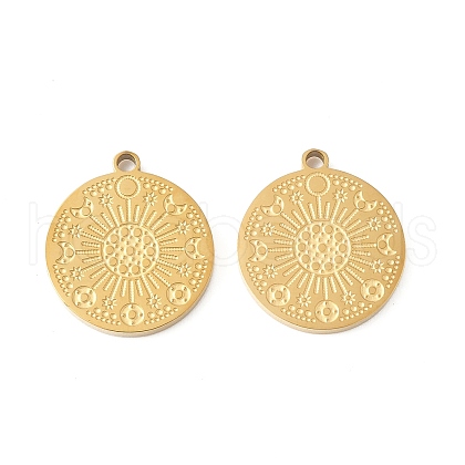 304 Stainless Steel Pendants STAS-R168-12G-1