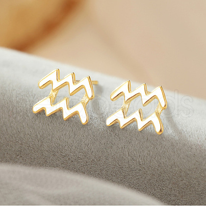S925 Sterling Silver Stud Earrings WG164A3-22-1