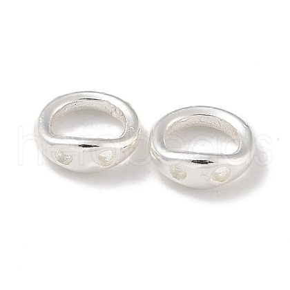 Brass Ring Charm Connectors KK-P284-06S-1