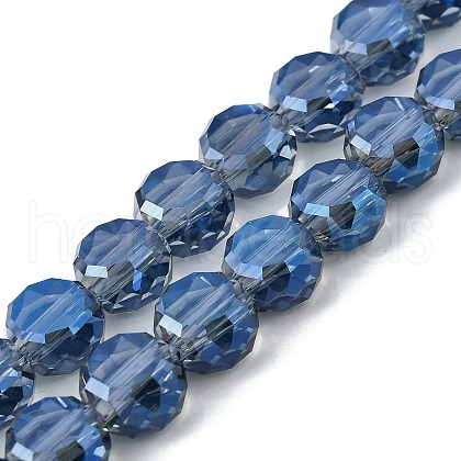 Electroplate Glass Beads Strands EGLA-L045-G-FR01-1