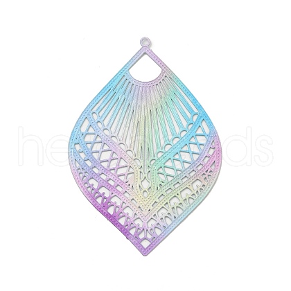 Spray Painted 430 Stainless Steel Big Pendants STAS-G300-03-1