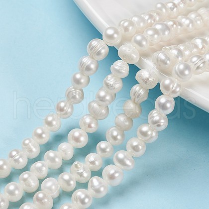 Natural Cultured Freshwater Pearl Beads Strands X1-PEAR-N013-06G-1
