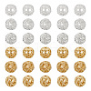  30Pcs 6 Style Brass Beads KK-TA0001-24-3