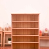Miniature 6 Tiers Wood Bookcase Display Decorations MIMO-PW0001-065-3