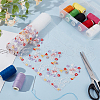 BENECREAT 2 Yards Polyester & Nylon Flower Embroidery Lace Mesh Ribbon OCOR-BC0006-86-5