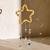 Yellow Quartz & Crystal Glass Sun Catcher Pendant PW-WGCCFD7-11-1