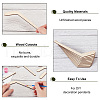 Unfinished Wooded Sheets WOOD-WH0030-76B-4