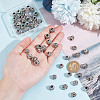 GOMAKERER 60Pcs 12 Styles Hollow Tibetan Style Alloy European Beads TIBEB-GO0001-04-3
