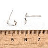 S925 Sterling Silver Stud Earrings EJEW-P305-01F-P-5