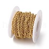 Brass Textured Link Chains CHC-H113-17G-3