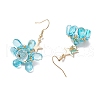 Star Glass Seed Beads Dangle Earrings EJEW-MZ00428-01-4