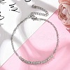 7Pcs 7 Colors Natural Gesmstone Beads Link Bracelets BJEW-JB11835-5