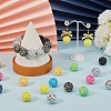SUNNYCLUE 80Pcs Resin Rhinestone Beads RESI-SC0003-28-4